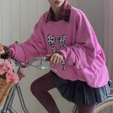 甘辛系ガールズ☆リボンプリント プルオーバースウェット | 17kg | 詳細画像2 