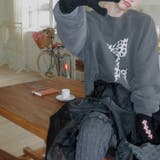 甘辛系ガールズ☆リボンプリント プルオーバースウェット | 17kg | 詳細画像3 