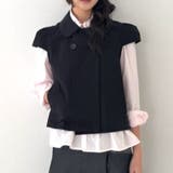 ミレニアル学園風☆ダブルボタン パフスリーブシャツ | 17kg | 詳細画像2