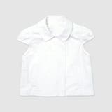 ホワイト | ミレニアル学園風☆ダブルボタン パフスリーブシャツ | 17kg