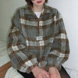 気負わず快適☆レトログリーン チェック柄 ジップアップ ファースウェット | 17kg | 詳細画像15 