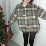 気負わず快適☆レトログリーン チェック柄 ジップアップ ファースウェット | 17kg | 詳細画像18 