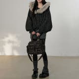 甘辛系ガールズ ダークグレー ファー襟付き | 17kg | 詳細画像3