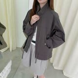 気負わず快適 ドローストリングスタンドカラー ジャケットルーズフィット | 17kg | 詳細画像7 