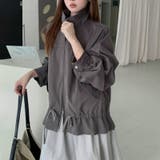 ダークグレー | 気負わず快適 ドローストリングスタンドカラー ジャケットルーズフィット | 17kg