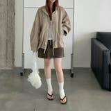 気負わず快適 ドローストリングスタンドカラー ジャケットルーズフィット | 17kg | 詳細画像15 