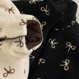 甘辛系ガールズ☆リバーシブル着用可 リボンジャカード ボア ショートジャケット | 17kg | 詳細画像11 