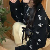 甘辛系ガールズ☆リバーシブル着用可 リボンジャカード ボア ショートジャケット | 17kg | 詳細画像8 