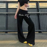 今季トレンド☆レースアップ 微フレアスポーツスウェット ルーズ ワイドパンツ | 17kg | 詳細画像2 