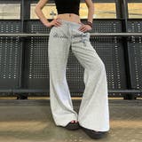 今季トレンド☆レースアップ 微フレアスポーツスウェット ルーズ ワイドパンツ | 17kg | 詳細画像5 