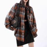 ユニセックス☆配色チェック柄 長袖シャツ若々しい ルーズフィット | 17kg | 詳細画像7 