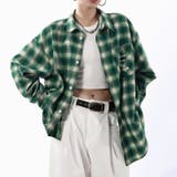 ユニセックス☆配色チェック柄 長袖シャツ若々しい ルーズフィット | 17kg | 詳細画像20 