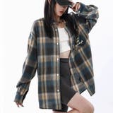 ユニセックス☆配色チェック柄 長袖シャツ若々しい ルーズフィット | 17kg | 詳細画像26 