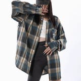 ユニセックス☆配色チェック柄 長袖シャツ若々しい ルーズフィット | 17kg | 詳細画像27 