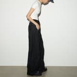 ユニセックス☆構築的 カーブデニムパンツ立体シルエットステッチ | 17kg | 詳細画像6 