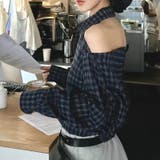 甘辛系ガールズ☆【春】チェック柄 オフショルダー 長袖シャツ | 17kg | 詳細画像6 