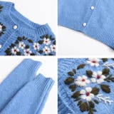 甘辛系ガールズ☆【春】刺繍かぎ編み クルーネックニットカーディガン | 17kg | 詳細画像8 