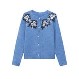 甘辛系ガールズ☆【春】刺繍かぎ編み クルーネックニットカーディガン | 17kg | 詳細画像4 