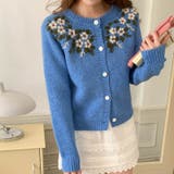 甘辛系ガールズ☆【春】刺繍かぎ編み クルーネックニットカーディガン | 17kg | 詳細画像30 
