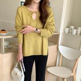 甘辛系ガールズ☆【春】リボン付き Vネック ルーズニットセーター | 17kg | 詳細画像13 