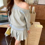 ミレニアル学園風 【春】ルーズワンショルダー ロゴスウェット | 17kg | 詳細画像16 