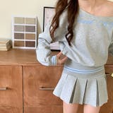 ミレニアル学園風 【春】ルーズワンショルダー ロゴスウェット | 17kg | 詳細画像22 