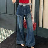 今季トレンド☆【春】フェイクレイヤードスカート風デニムパンツ | 17kg | 詳細画像6 