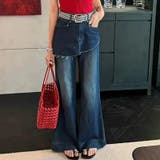 今季トレンド☆【春】フェイクレイヤードスカート風デニムパンツ | 17kg | 詳細画像7 