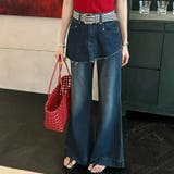 今季トレンド☆【春】フェイクレイヤードスカート風デニムパンツ | 17kg | 詳細画像8 