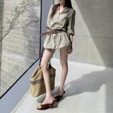 気負わず快適☆【春】ストライプ バルーンシャツワンピース | 17kg | 詳細画像6 