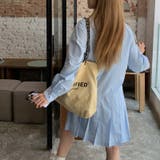 甘辛系ガールズ 【春】ダブルウエストベルト装飾 シャツワンピースプリーツスカート | 17kg | 詳細画像10 