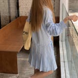 甘辛系ガールズ 【春】ダブルウエストベルト装飾 シャツワンピースプリーツスカート | 17kg | 詳細画像22 