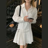 甘辛系ガールズ 【春】ダブルウエストベルト装飾 シャツワンピースプリーツスカート | 17kg | 詳細画像24 