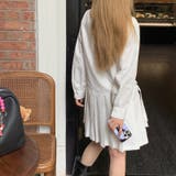 甘辛系ガールズ 【春】ダブルウエストベルト装飾 シャツワンピースプリーツスカート | 17kg | 詳細画像28 