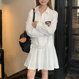 甘辛系ガールズ 【春】ダブルウエストベルト装飾 シャツワンピースプリーツスカート | 17kg | 詳細画像32 