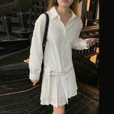 甘辛系ガールズ 【春】ダブルウエストベルト装飾 シャツワンピースプリーツスカート | 17kg | 詳細画像35 