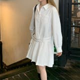 甘辛系ガールズ 【春】ダブルウエストベルト装飾 シャツワンピースプリーツスカート | 17kg | 詳細画像38 