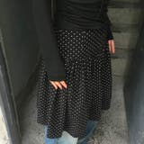 今季トレンド☆【春】スーツ素材ドット柄 フレアスカート体型カバー ミディ丈 | 17kg | 詳細画像3 