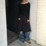 今季トレンド☆【春】スーツ素材ドット柄 フレアスカート体型カバー ミディ丈 | 17kg | 詳細画像4 