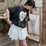 ミレニアル学園風 【春】ハートプリント ルーズTシャツ＋ホワイト | 17kg | 詳細画像15 