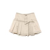 甘辛系ガールズ☆【春】ボタン＆リボン プリーツ Aライン ミニスカート | 17kg | 詳細画像9 