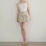 甘辛系ガールズ☆【春】プリーツ キャミソール ショート丈 リボン付きトップス | 17kg | 詳細画像5 