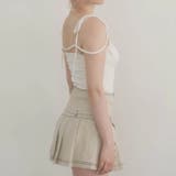 甘辛系ガールズ☆【春】プリーツ キャミソール ショート丈 リボン付きトップス | 17kg | 詳細画像8 