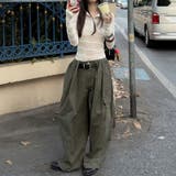 甘辛系ガールズ☆【春】レース切り替え フリルネック 長袖Tシャツ | 17kg | 詳細画像3 