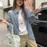 チェック柄 長袖シャツ レディース | 17kg | 詳細画像3