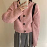 レトロ クルーネック ニットカーディガン | 17kg | 詳細画像3