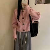 レトロ クルーネック ニットカーディガン | 17kg | 詳細画像5