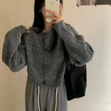レトロ クルーネック ニットカーディガン | 17kg | 詳細画像7