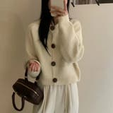 レトロ クルーネック ニットカーディガン | 17kg | 詳細画像9