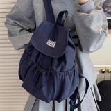 ネイビー | ナイロン×キャンバス 大容量バックパック レディース | 17kg